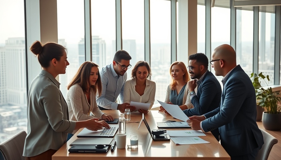 Team planning in a modern office for starting a new HR department.