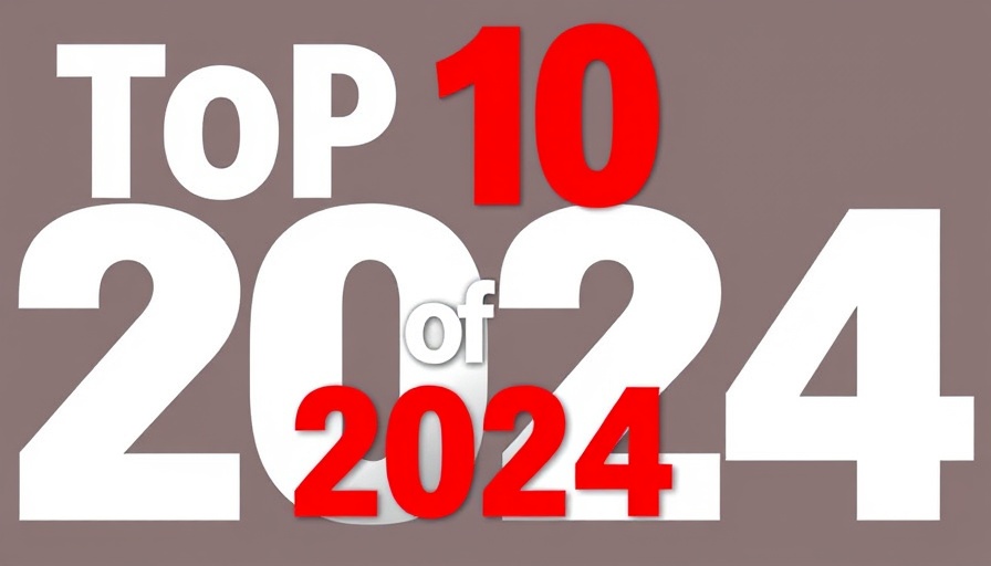 Top 10 of 2024 graphic for rural healthcare articles.