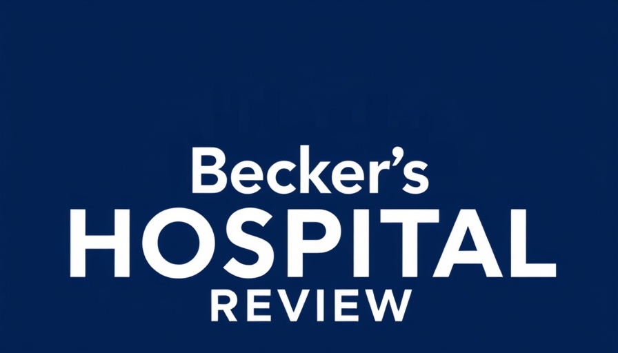 Becker's Hospital Review logo with dark blue background.