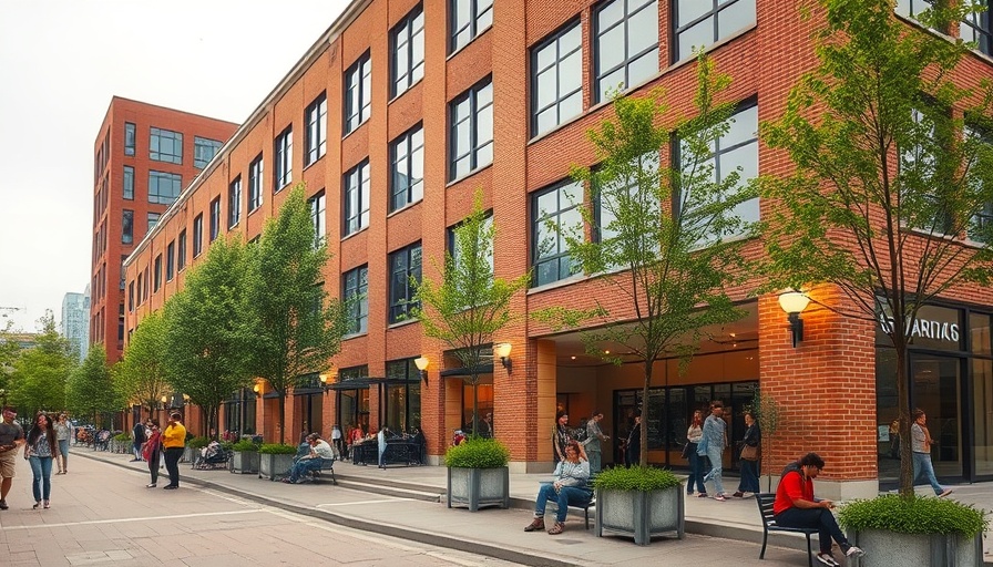 Liverpool Baltic station build with people in urban setting