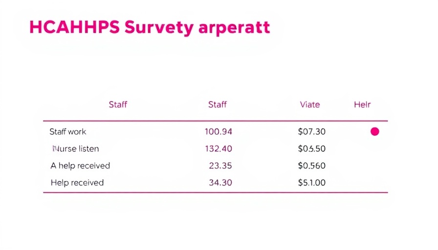 HCAHPS 2.0 patient experience survey results table.