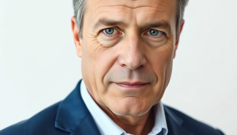 Close-up portrait of a middle-aged man, Bowmer Kirkland profits surge.