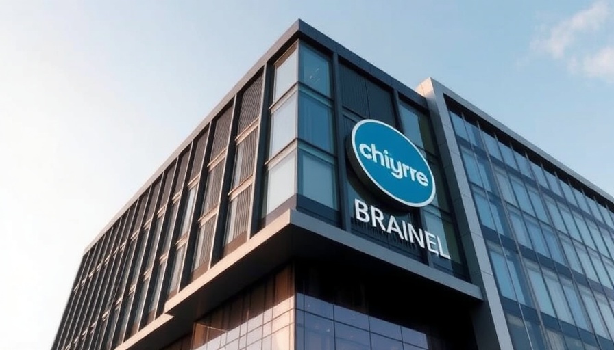 Corporate building representing pharmaceutical sales trends.