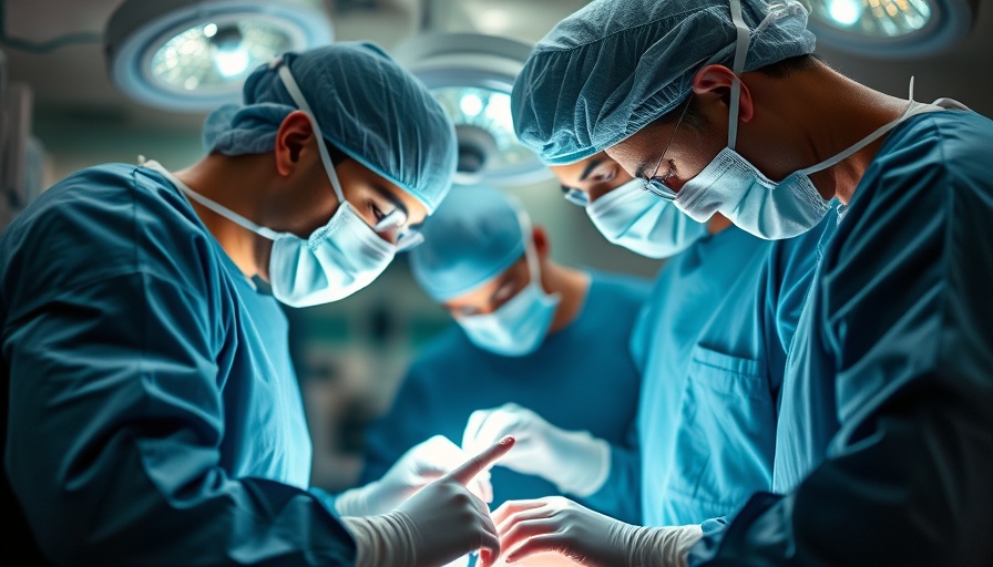 Medical team operating diligently in hospital room.