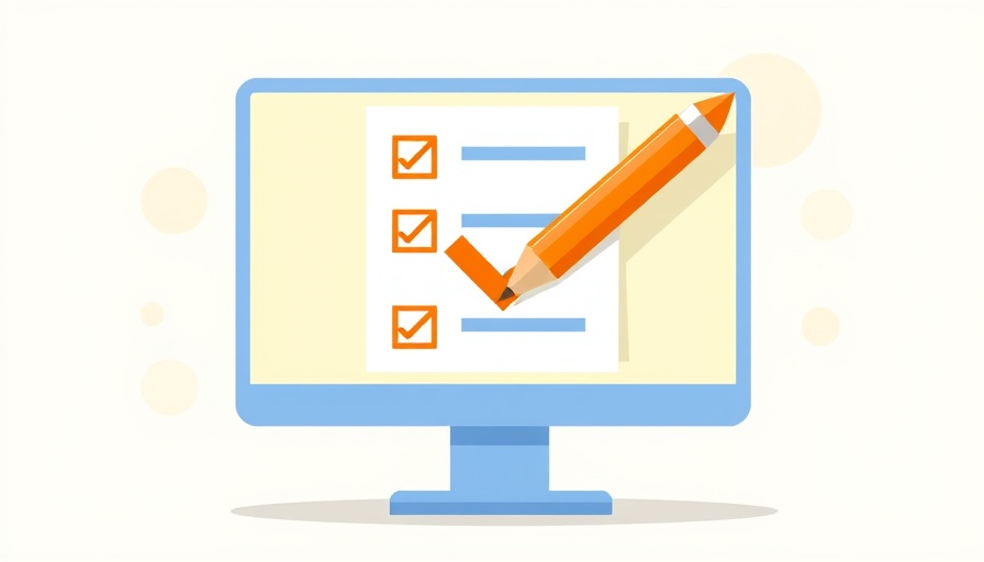 Illustration of a computer monitor with checklist, Zepbound vs Wegovy
