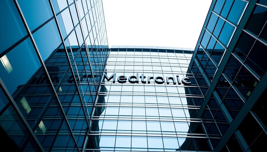 Exterior of Medtronic office building, reflecting modern design.