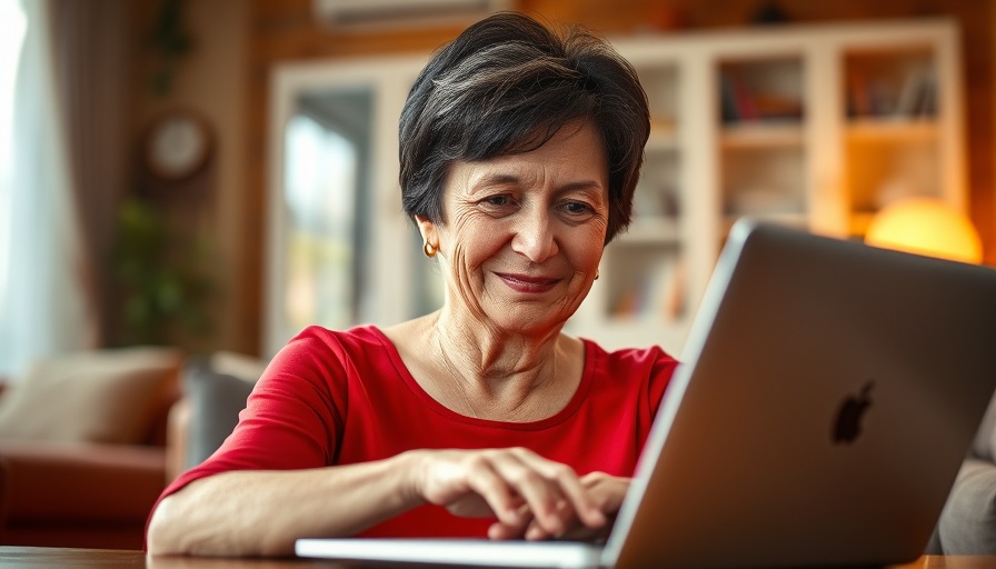 Joanna Choi Kalbus memoir portrait with laptop typing