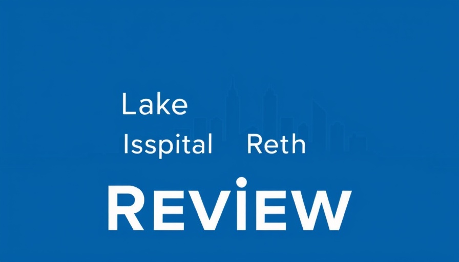 Sleek cover for Becker's Hospital Review with city skyline backdrop.