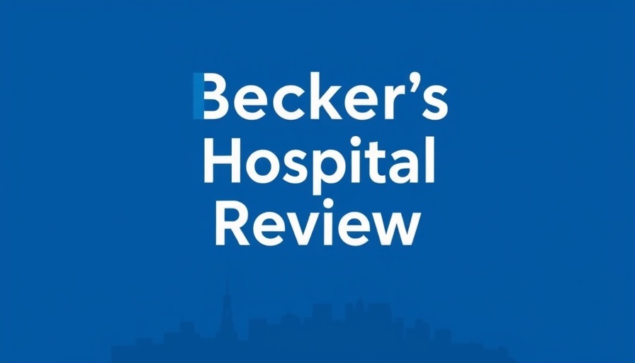 Becker's Hospital Review logo on blue background