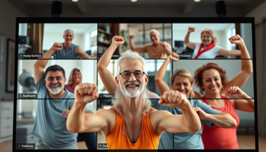 Senior Planet Morning Stretch Stories: diverse seniors flexing in virtual class.