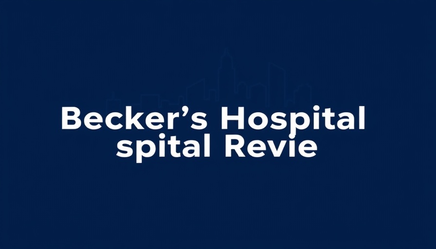Becker's Hospital Review logo on dark blue background related to Medicare reimbursement.