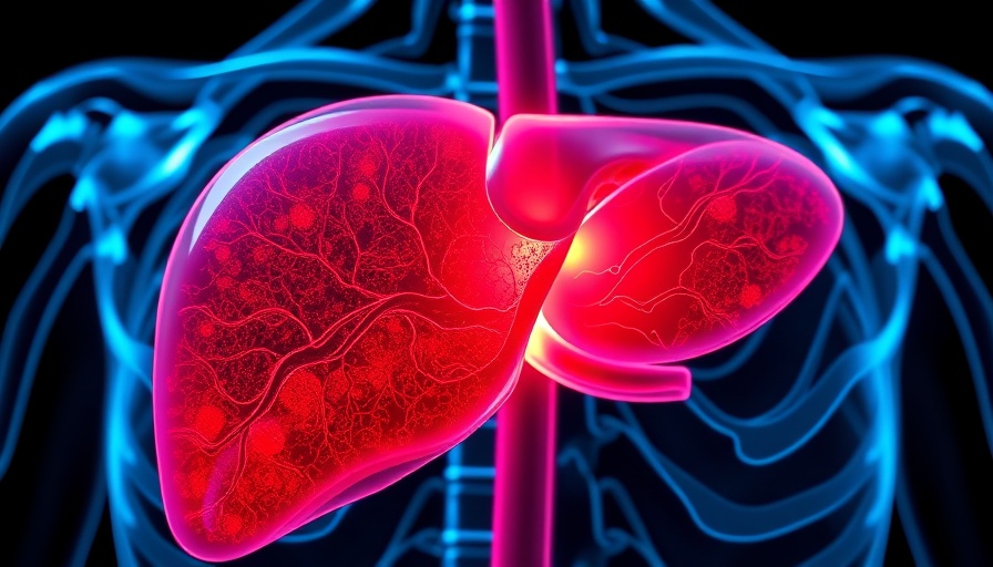 3D rendering of human liver for MASH treatment research.