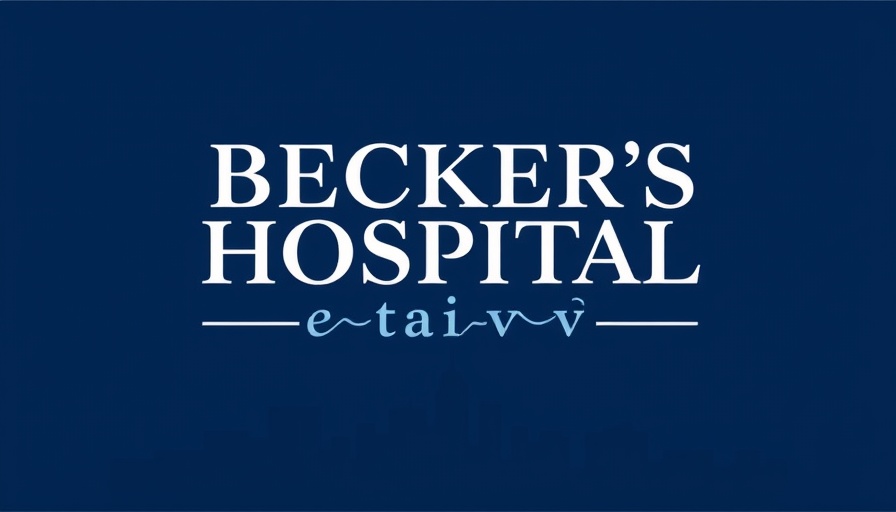 Becker's Hospital Review logo with dark blue background.