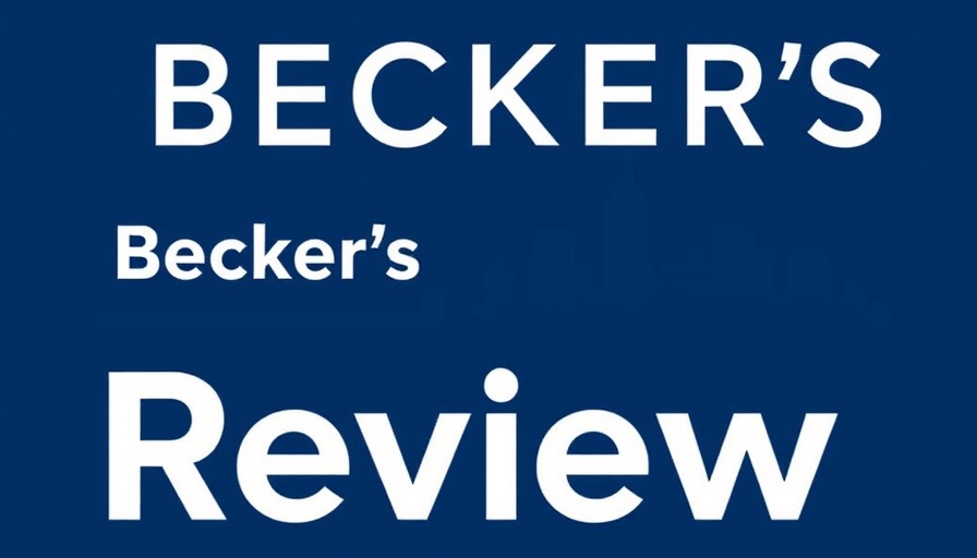 Becker's Hospital Review logo with a city skyline silhouette.