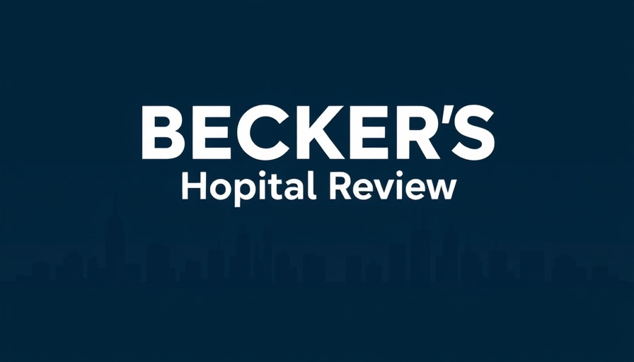 Becker's Hospital Review banner for clinical-supply chain collaboration.
