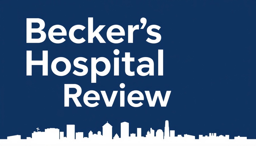 Becker's Hospital Review logo with dark blue background.