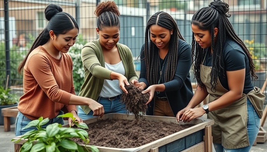 Beautification of Huntington Beach Navigation Center, women collaborating on gardening.