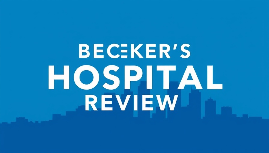 Publication cover with urban skyline representing healthcare forecasts.