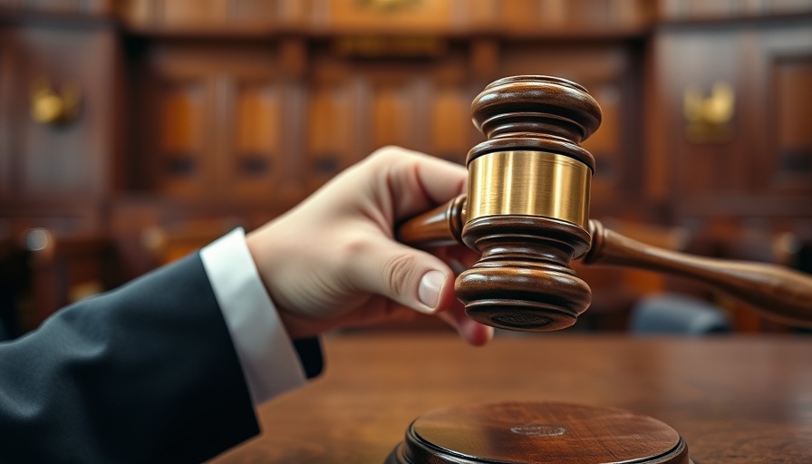Judge resolving poor landscaping projects with a gavel.