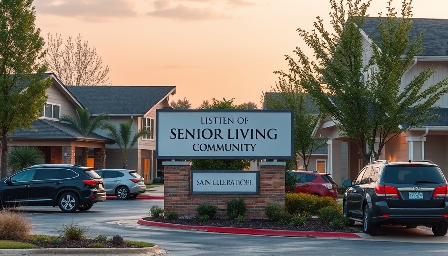 Affordable senior living Cincinnati community entrance and building