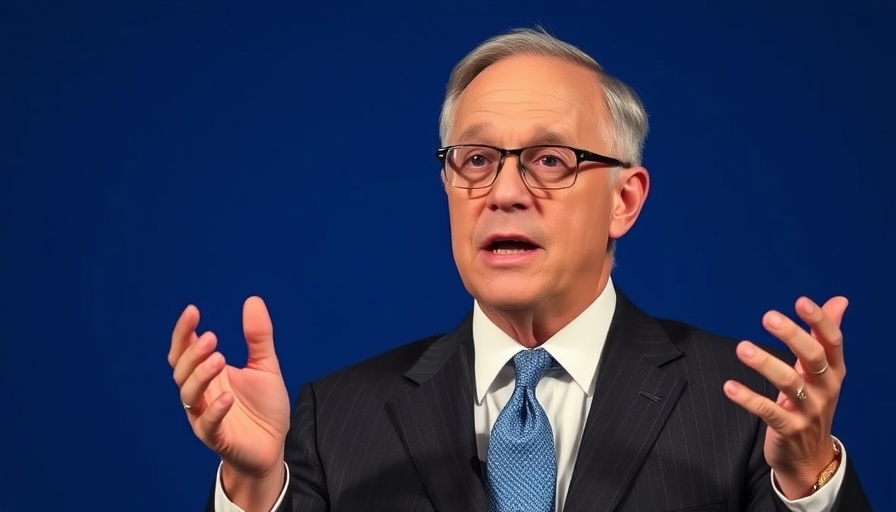 Distinguished man in suit giving a speech, professional setting