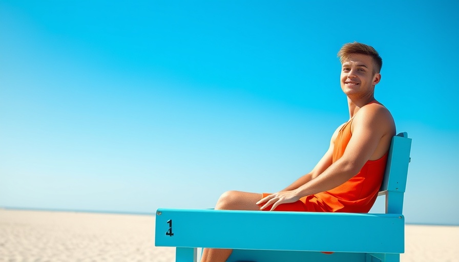 Seal Beach junior lifeguard sitting on tower