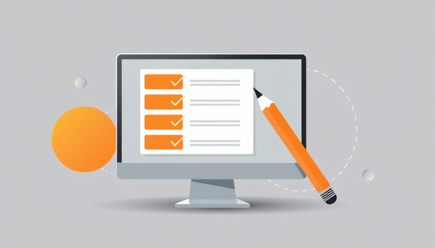 Illustration of a checklist on a screen for Medicare new prior authorization model.