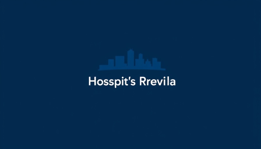 Becker's Hospital Review logo on navy background featuring city skyline.