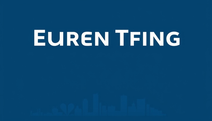 AI-driven supply chain platform concept with city backdrop.