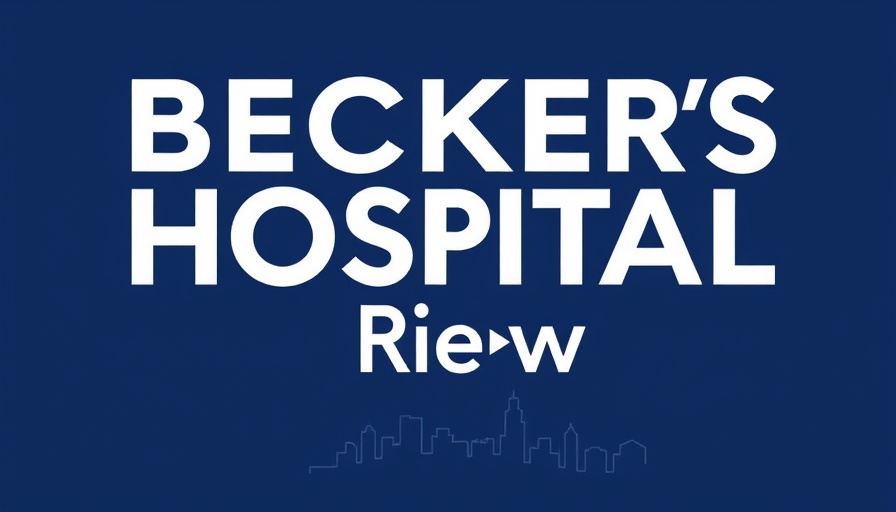 Becker's Hospital Review logo with city skyline.
