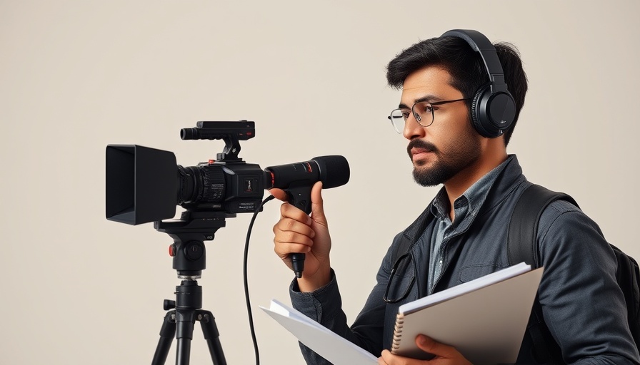 Journalist preparing for an interview about the latest medical news.