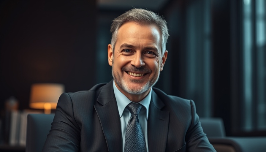 Confident middle-aged man in an office.