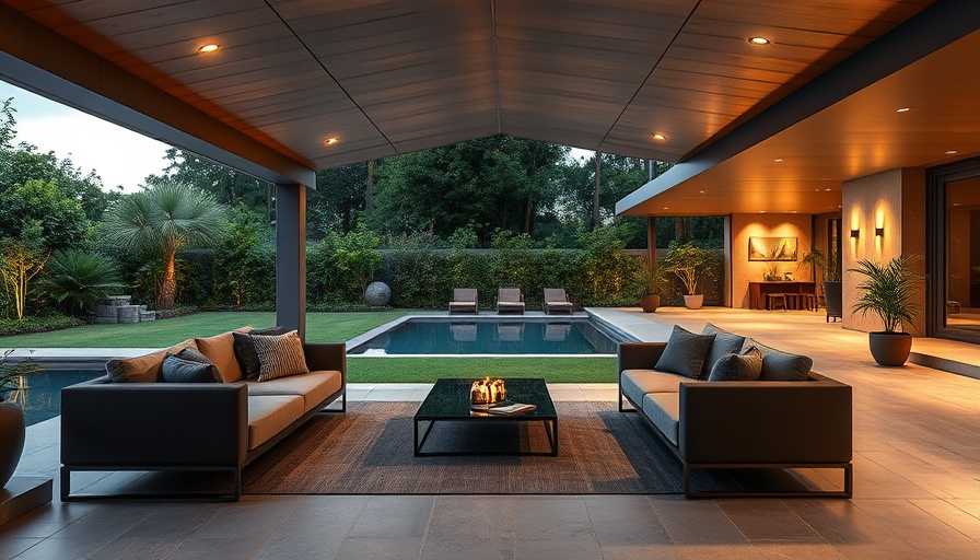 Luxurious outdoor seating area with covered patio ideas.