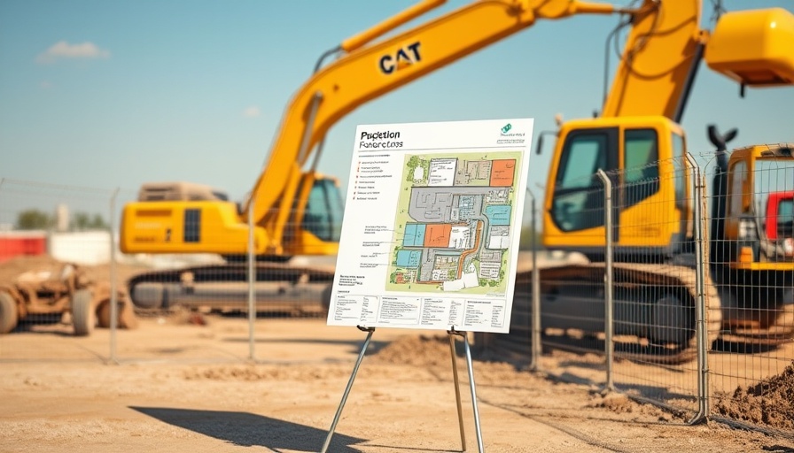 Affordable housing project site in South Wrigley with construction visuals