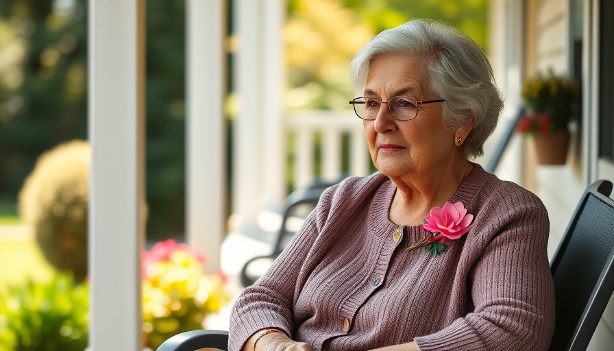 Older woman discussing Medi-Cal housing services outdoors.