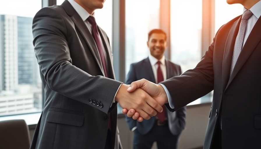 Close-up handshake in office symbolizing News Corp share buyback plan.