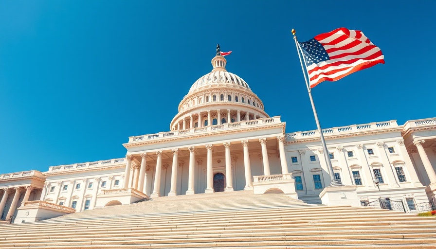 Photorealistic Capitol building symbolizing Medicare reimbursement changes.