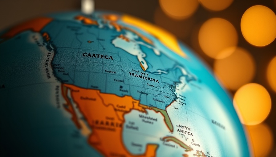 Colorful globe close-up showing North America, warm lighting, BEAT tax changes.