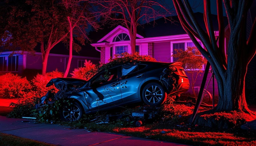 Unlicensed teen driver crashes into house at night.
