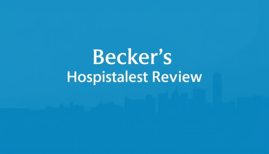 Becker's Hospital Review logo on a blue skyline background for Top Heart Hospitals Rankings.