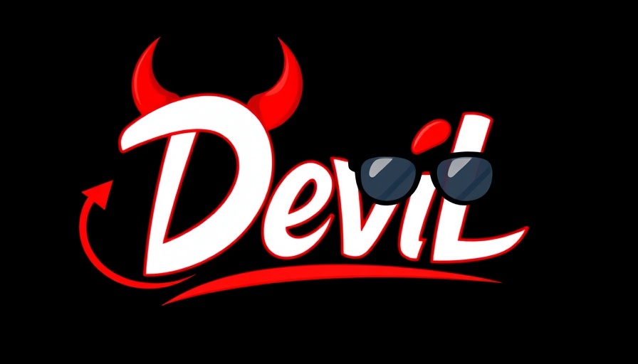 Devil-themed text logo with horns and tail for workplace behavior management.