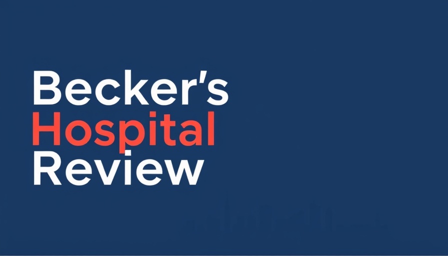 Becker's Hospital Review logo on dark blue background
