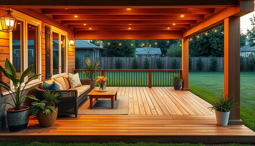 Elegant backyard porch deck design ideas with seating and lighting.