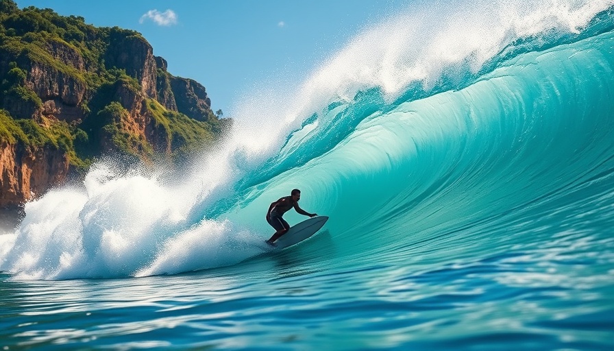 Surfer in 2025 Rip Curl Cup Padang Padang navigating a wave