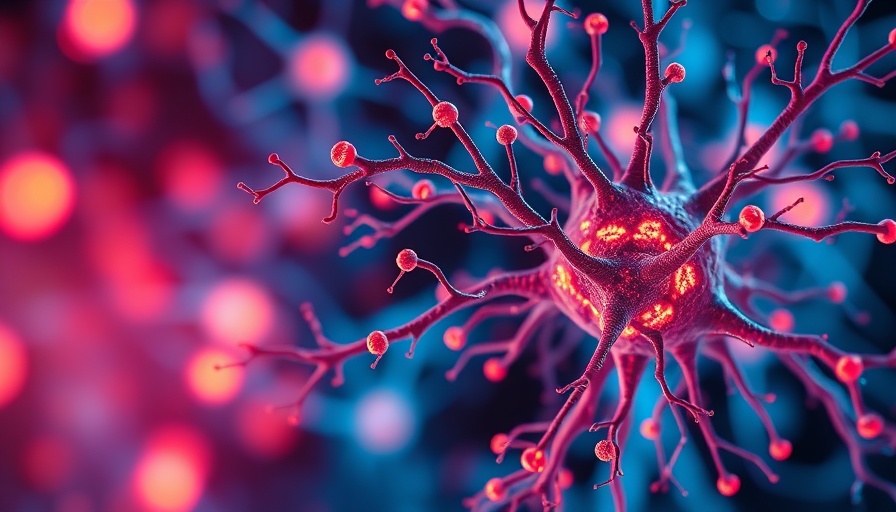 Concept of microglia drug development opportunities with illustrative neuron network.
