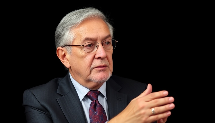 Distinguished older man discussing Vaccine Injury Program Reform.