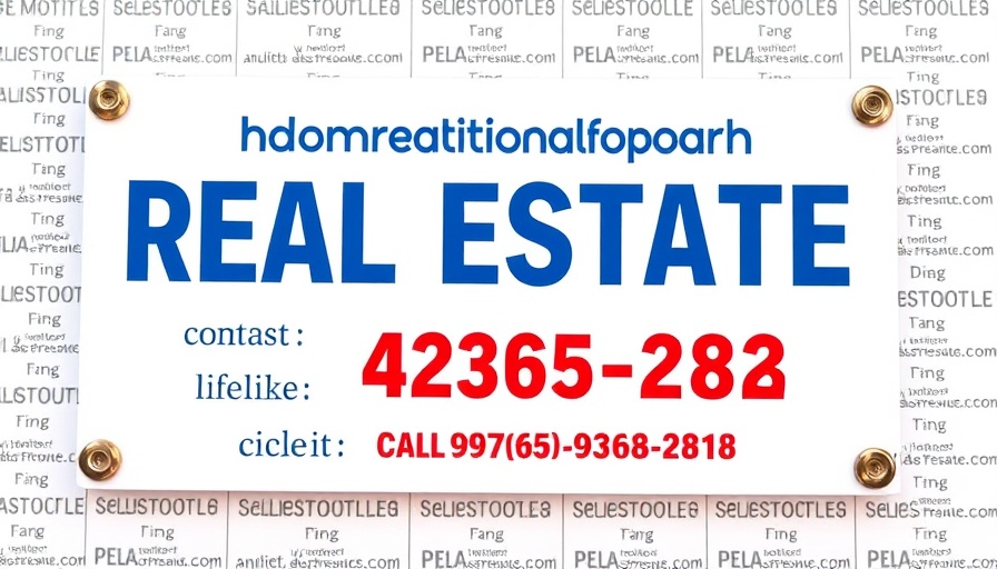 Real estate banner featuring contact details for LAUSD enrollment increase.