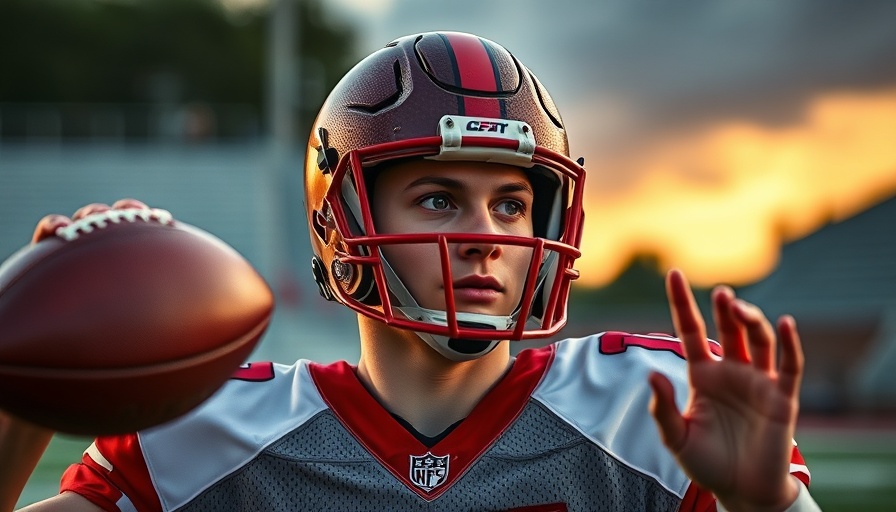 Huntington Beach Football Opener - quarterback poised to throw.