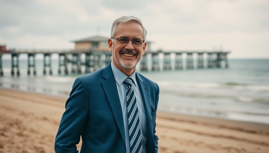 Rick Foster at Coastal State Senate Seat campaign on the beach
