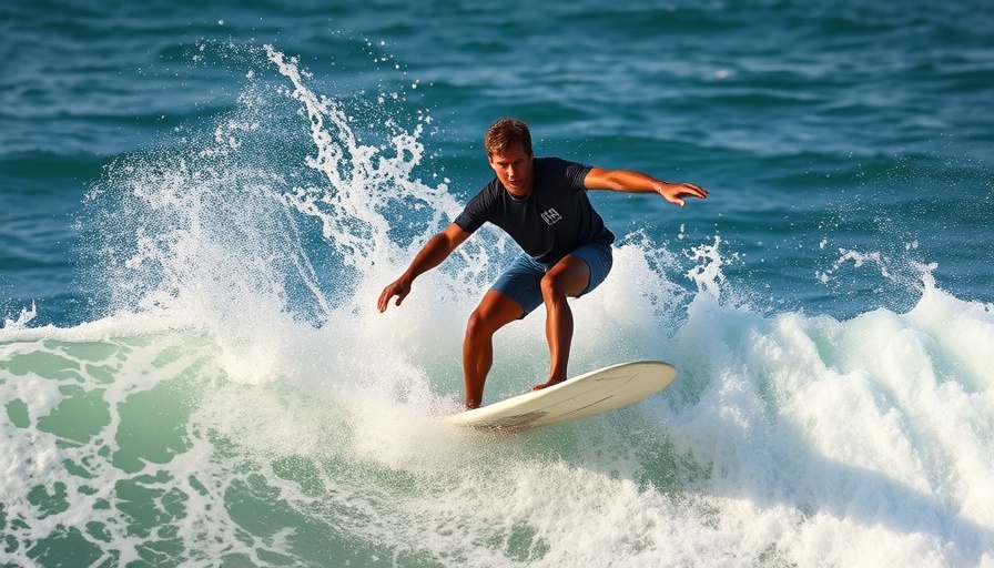 Surf Team Finland athlete catching a wave in the ocean.